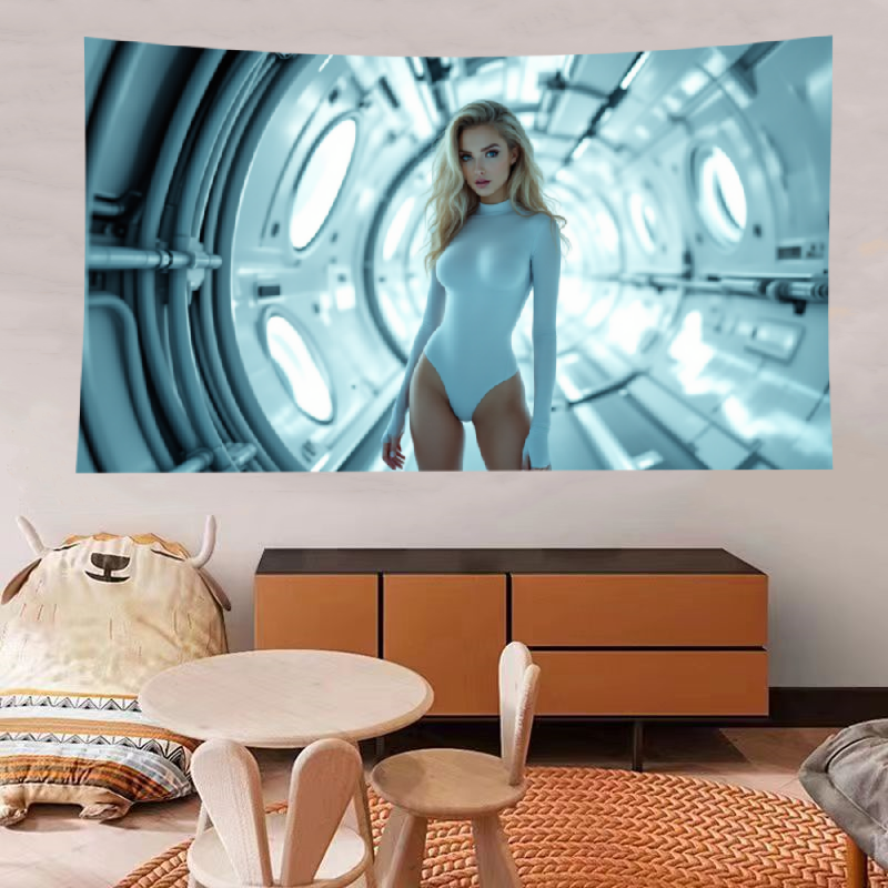 Sci-fi Future Tapestry Decoration Room Hd Hanging Cloth Bedside Dormitory Tapestry