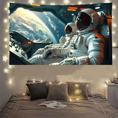 Space Girl Future Tapestry Astronaut Decorate Room Hanging Cloth Bar Dormitory Tapestry