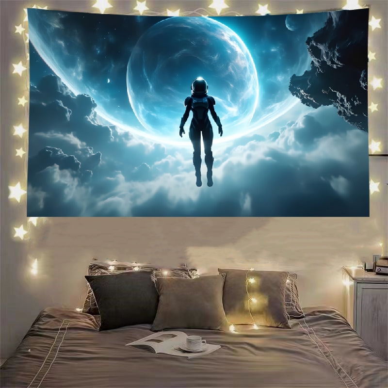 Space Girl Future Tapestry Astronaut Decorate Room Hanging Cloth Bar Dormitory Tapestry