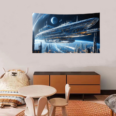 Space Future Tapestry Astronaut Decoration Room Hanging Cloth Bar Dormitory Tapestry