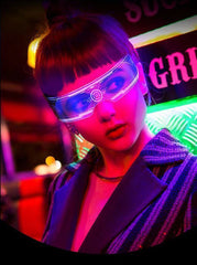 Led Sci-Fi Luminous Glasses Future Technology Glasses Birthday Internet Celebrity Bar Photo Disco Glasses