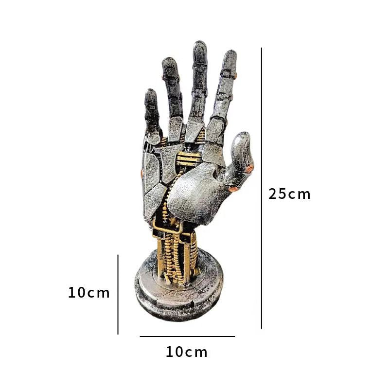 Cyberpunk Mechanical Hand Xbox Switch Handle Storage Computer Competition Desktop Stand Resin Ornaments For Boys Gift