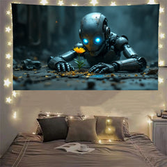 Doomsday Robot Tapestry Decoration Room Hd Hanging Cloth Bedside Dormitory Tapestry