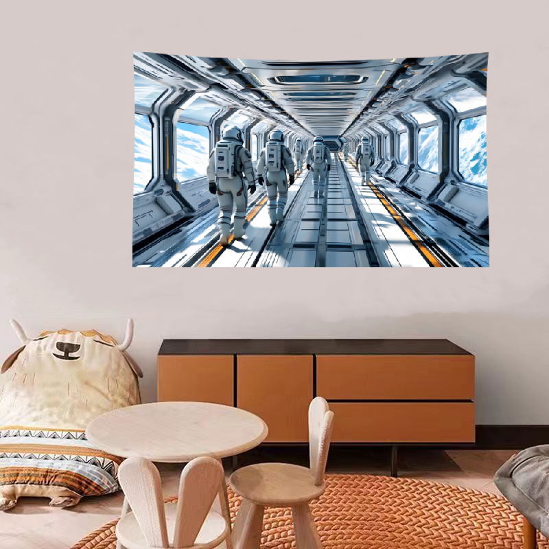 Space Future Tapestry Astronaut Decoration Room Hanging Cloth Bar Dormitory Tapestry