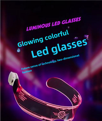 Led Sci-Fi Luminous Glasses Future Technology Glasses Birthday Internet Celebrity Bar Photo Disco Glasses